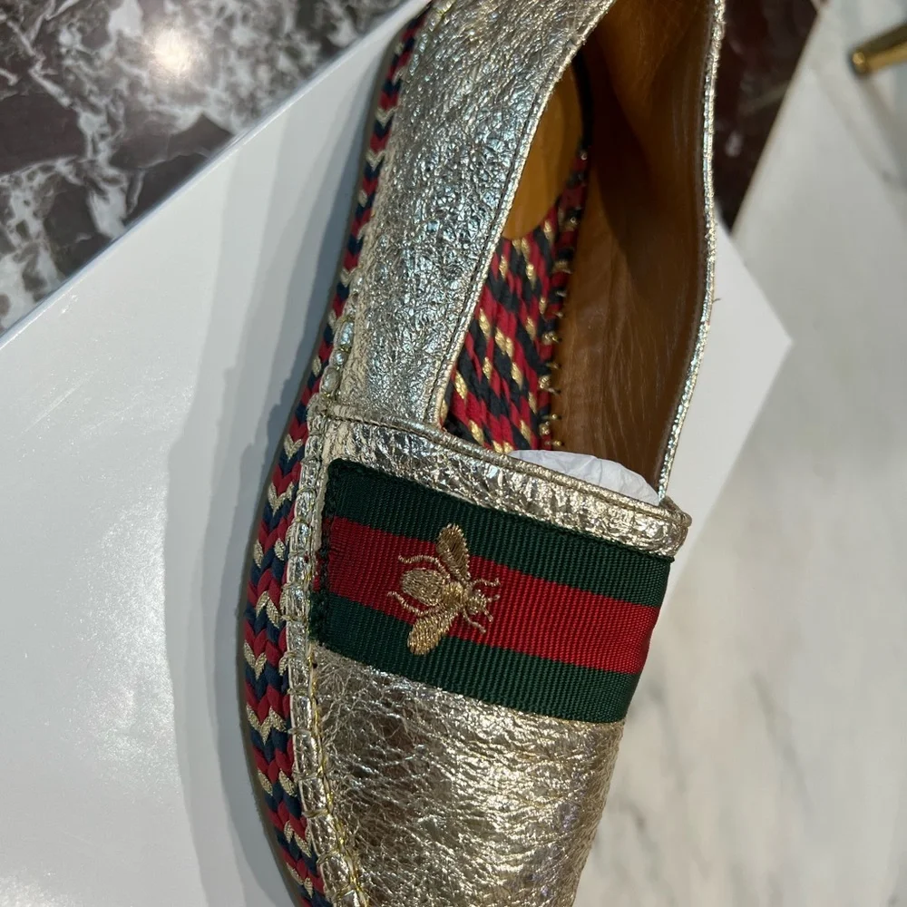 New Gold Gucci espadrilles! - Picture 9 of 9